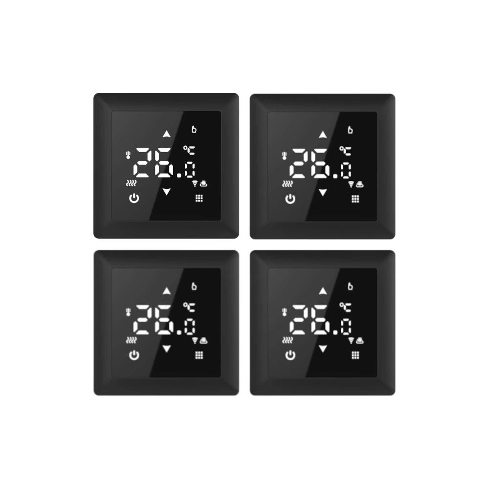 SIRO Smart Room Thermostat SL06116W black 4-pack value pack