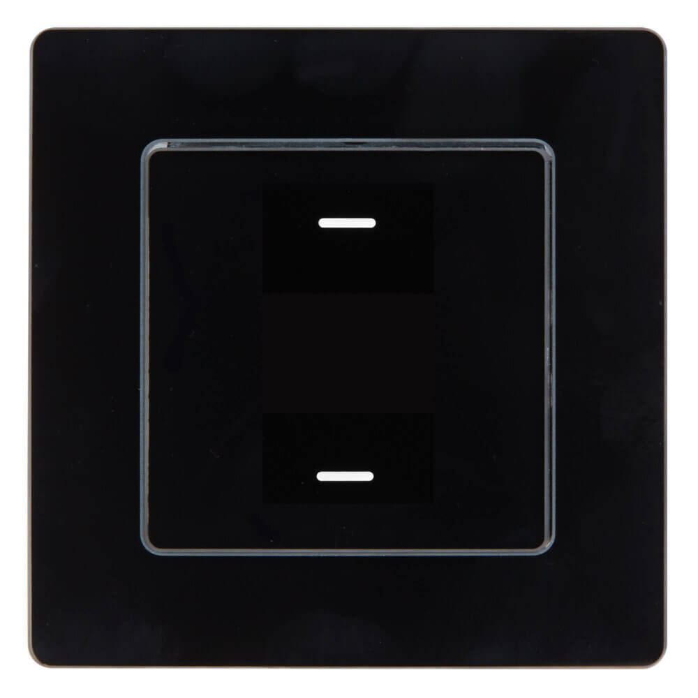 SIRO Smart 2 Kanal Lichtschalter Venus schwarz
