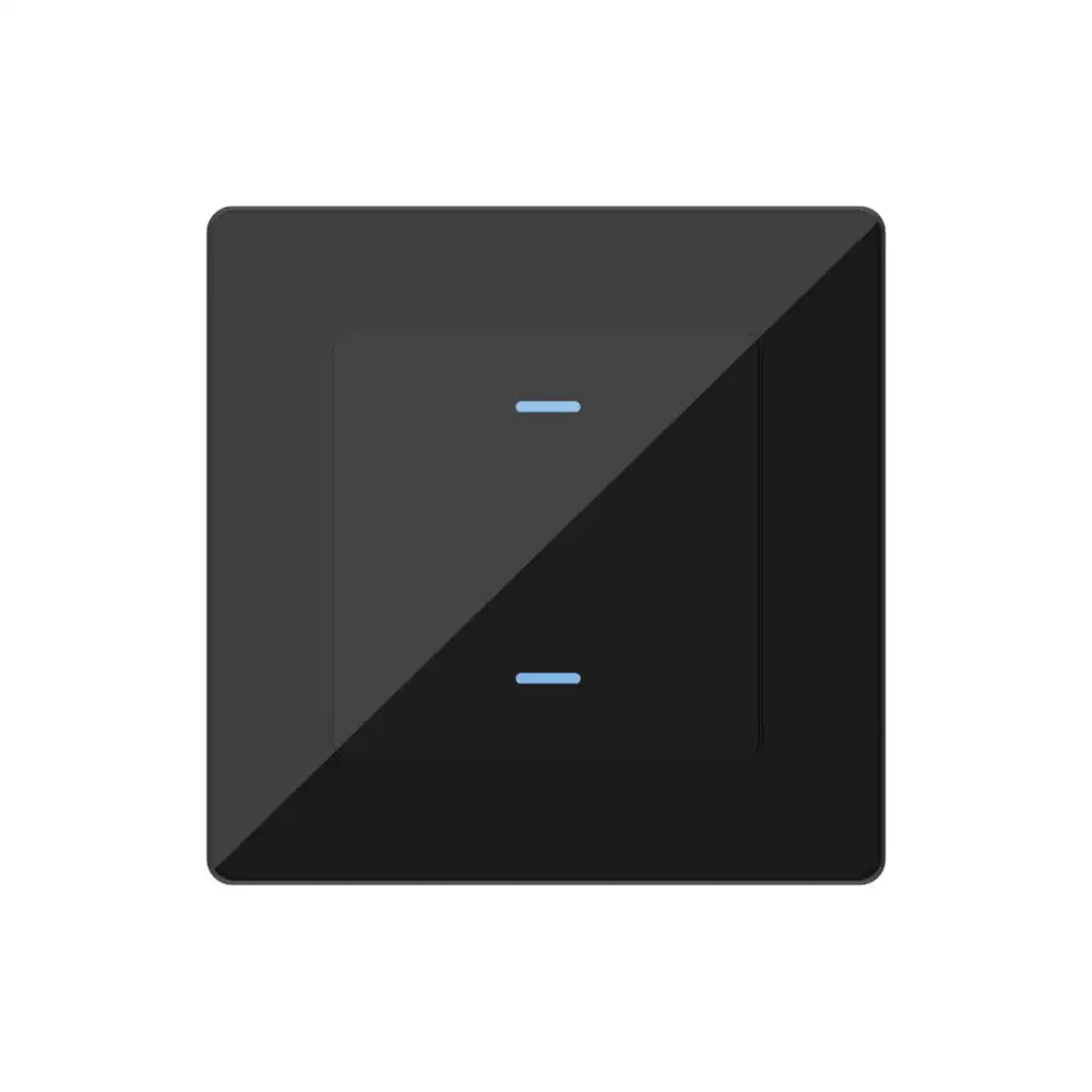 SIRO Smart 2 Kanal Lichtschalter Venus schwarz