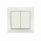 2-Channel Light Switch Merkur Pure White