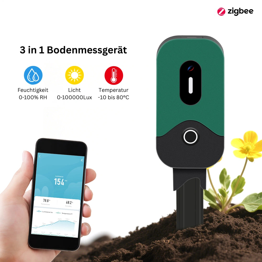 SIRO Smart Zigbee 3-in-1 Soil Sensor – Smart Life 24