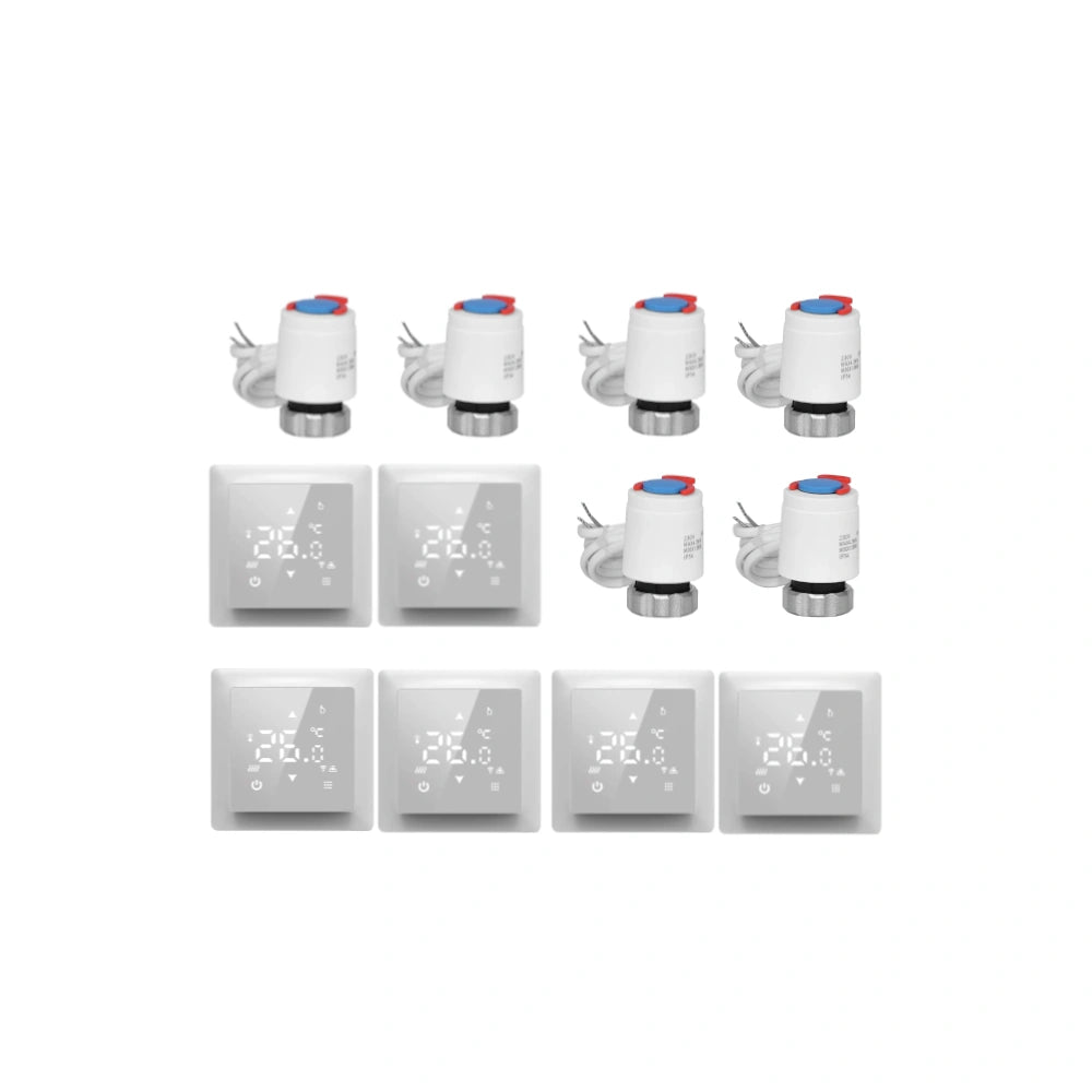 SIRO Smart Fußbodenheizungs Set für 6 Räume weiß