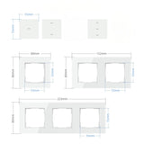 SIRO Abdeckrahmen Venus Pro 2-fach
