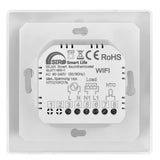 SIRO Smart Raumthermostat für elektrische Fußbodenheizung 4er-Set – Rückseite mit Anschlussplan, Klemmenbelegung 1-8