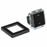 SIRO Smart 2 Kanal Lichtschalter Venus schwarz