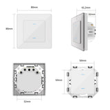 SIRO Smart 2-channel light switch Venus white