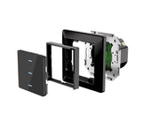 SIRO Smart 3 Kanal Lichtschalter Venus schwarz
