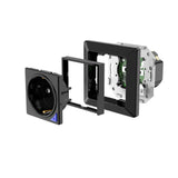SIRO Smart flush-mounted socket Venus black