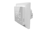 SIRO Smart Raumthermostat für elektrische Fußbodenheizung 4er-Set – perspektivische Ansicht an der Wand montiert