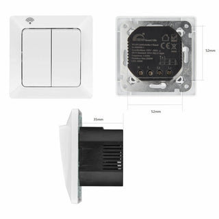 Smart 2-Kanal Lichtschalter Einsatz