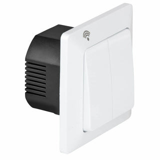 Smart 2 Kanal Lichtschalter Merkur Reinweiß