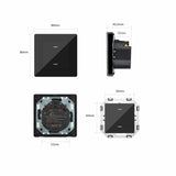 SIRO Smart 2 Kanal Lichtschalter Venus schwarz
